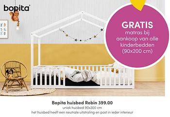 Aanbiedingen Bopita huisbed robin - Bopita - Geldig van 01/05/2022 tot 14/05/2022 bij Baby & Tiener Megastore