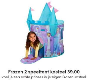 Aanbiedingen Frozen 2 speeltent kasteel - Disney  Frozen - Geldig van 01/05/2022 tot 14/05/2022 bij Baby & Tiener Megastore