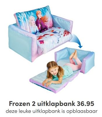 Aanbiedingen Frozen 2 uitklapbank - Disney  Frozen - Geldig van 01/05/2022 tot 14/05/2022 bij Baby & Tiener Megastore