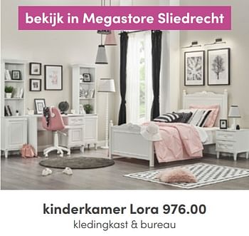 Aanbiedingen Kinderkamer lora - Huismerk - Baby &amp; Tiener Megastore - Geldig van 01/05/2022 tot 14/05/2022 bij Baby & Tiener Megastore