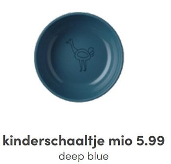 Aanbiedingen Kinderschaaltje mio deep blue - Mepal - Geldig van 01/05/2022 tot 14/05/2022 bij Baby & Tiener Megastore