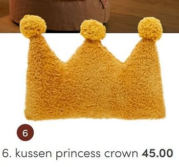 Aanbiedingen Kussen princess crown - Lifetime Kidsrooms - Geldig van 01/05/2022 tot 14/05/2022 bij Baby & Tiener Megastore