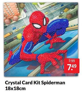 Aanbiedingen Crystal card kit spiderman - Huismerk - Boekenvoordeel - Geldig van 07/05/2022 tot 15/05/2022 bij Boekenvoordeel