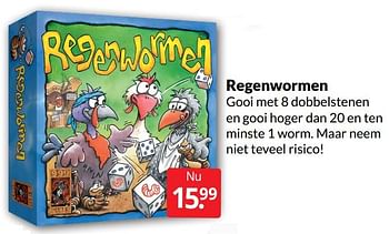Aanbiedingen Regenwormen - 999games - Geldig van 07/05/2022 tot 15/05/2022 bij Boekenvoordeel
