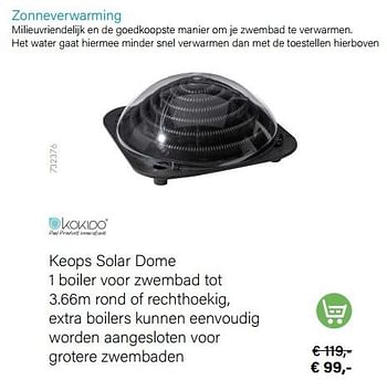 Aanbiedingen Kokido keops solar dome - Kokido - Geldig van 03/05/2022 tot 31/08/2022 bij Multi Bazar