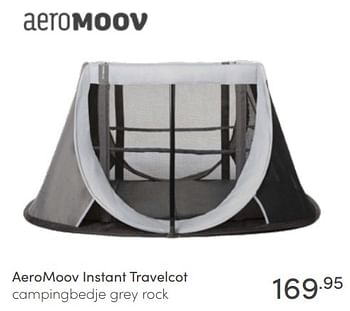 Aanbiedingen Aeromoov instant travelcot campingbedje grey rock - Aeromoov - Geldig van 08/05/2022 tot 14/05/2022 bij Baby & Tiener Megastore