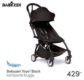 Aanbiedingen Babyzen yoyo2 black compacte buggy - Babyzen - Geldig van 08/05/2022 tot 14/05/2022 bij Baby & Tiener Megastore