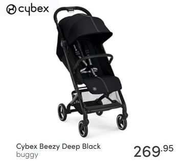 Aanbiedingen Cybex beezy deep black buggy - Cybex - Geldig van 08/05/2022 tot 14/05/2022 bij Baby & Tiener Megastore