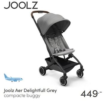 Aanbiedingen Joolz aer delightfull grey compacte buggy - Joolz - Geldig van 08/05/2022 tot 14/05/2022 bij Baby & Tiener Megastore