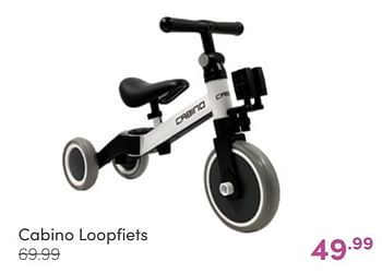 Aanbiedingen Cabino loopfiets - Cabino - Geldig van 08/05/2022 tot 14/05/2022 bij Baby & Tiener Megastore