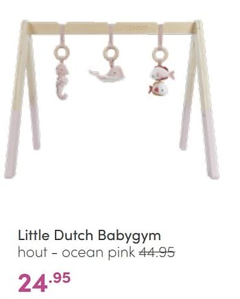 Aanbiedingen Little dutch babygym hout - ocean pink - Little Dutch - Geldig van 08/05/2022 tot 14/05/2022 bij Baby & Tiener Megastore