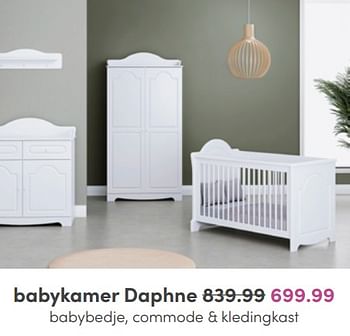 Aanbiedingen Babykamer daphne - Huismerk - Baby &amp; Tiener Megastore - Geldig van 08/05/2022 tot 14/05/2022 bij Baby & Tiener Megastore