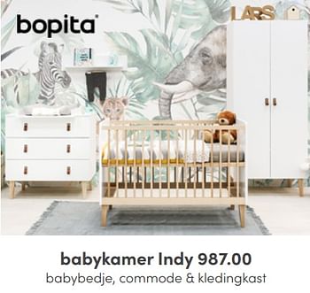 Aanbiedingen Babykamer indy - Bopita - Geldig van 08/05/2022 tot 14/05/2022 bij Baby & Tiener Megastore