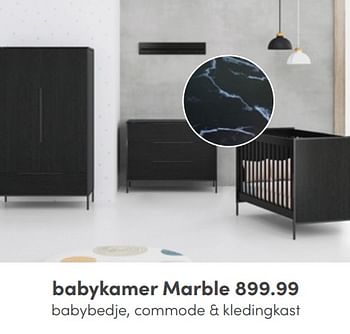 Aanbiedingen Babykamer marble - Huismerk - Baby &amp; Tiener Megastore - Geldig van 08/05/2022 tot 14/05/2022 bij Baby & Tiener Megastore