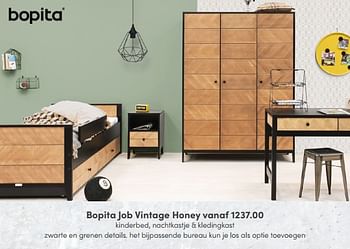 Aanbiedingen Bopita job vintage honey - Bopita - Geldig van 08/05/2022 tot 14/05/2022 bij Baby & Tiener Megastore