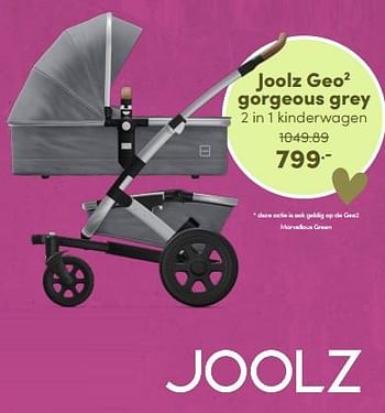 Aanbiedingen Joolz geo2 gorgeous grey 2 in 1 kinderwagen - Joolz - Geldig van 08/05/2022 tot 14/05/2022 bij Baby & Tiener Megastore