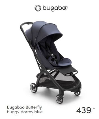 Aanbiedingen Bugaboo butterfly buggy stormy blue - Bugaboo - Geldig van 08/05/2022 tot 14/05/2022 bij Baby & Tiener Megastore