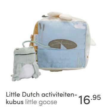 Aanbiedingen Little dutch activiteitenkubus little goose - Little Dutch - Geldig van 08/05/2022 tot 14/05/2022 bij Baby & Tiener Megastore