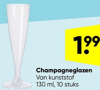 Aanbiedingen Champagneglazen - Huismerk - Big Bazar - Geldig van 09/05/2022 tot 22/05/2022 bij Big Bazar
