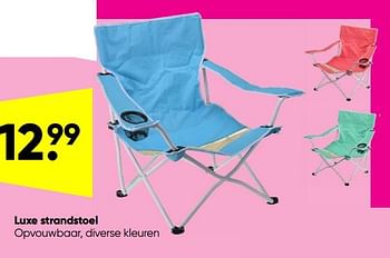 Aanbiedingen Luxe strandstoel - Huismerk - Big Bazar - Geldig van 09/05/2022 tot 22/05/2022 bij Big Bazar