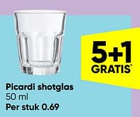 Aanbiedingen Picardi shotglas - Huismerk - Big Bazar - Geldig van 09/05/2022 tot 22/05/2022 bij Big Bazar