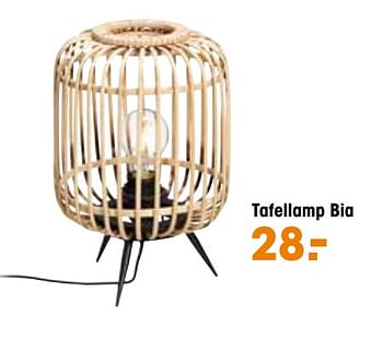 Aanbiedingen Tafellamp bia - Huismerk - Kwantum - Geldig van 09/05/2022 tot 19/05/2022 bij Kwantum