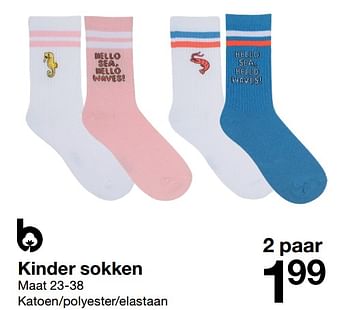 Aanbiedingen Kinder sokken - Huismerk - Zeeman  - Geldig van 14/05/2022 tot 20/05/2022 bij Zeeman