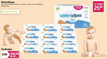 Aanbiedingen Waterwipes billendoekjes - WaterWipes - Geldig van 11/05/2022 tot 28/05/2022 bij De Online Drogist