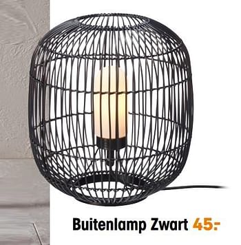 Aanbiedingen Buitenlamp zwart - Huismerk - Kwantum - Geldig van 13/05/2022 tot 31/10/2022 bij Kwantum