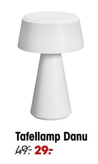 Aanbiedingen Tafellamp danu - Huismerk - Kwantum - Geldig van 13/05/2022 tot 31/10/2022 bij Kwantum