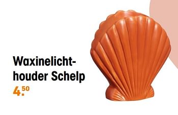 Aanbiedingen Waxinelichthouder schelp - Huismerk - Kwantum - Geldig van 13/05/2022 tot 31/10/2022 bij Kwantum