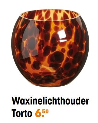 Aanbiedingen Waxinelichthouder torto - Huismerk - Kwantum - Geldig van 13/05/2022 tot 31/10/2022 bij Kwantum