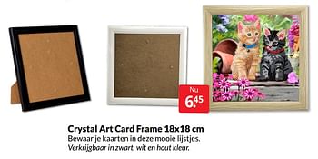 Aanbiedingen Crystal art card frame - Crystal Art Kit - Geldig van 14/05/2022 tot 22/05/2022 bij Boekenvoordeel