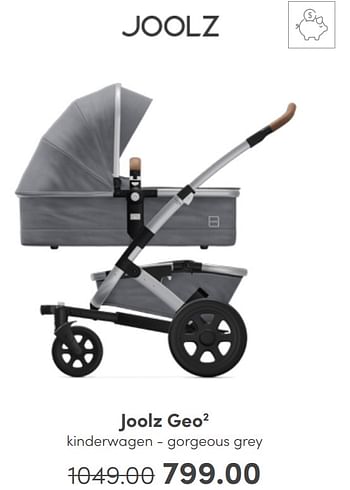 Aanbiedingen Joolz geo2 kinderwagen - gorgeous grey - Joolz - Geldig van 15/05/2022 tot 31/05/2022 bij Baby & Tiener Megastore