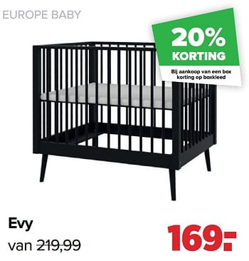 Aanbiedingen Europe baby evy - Europe baby - Geldig van 16/05/2022 tot 11/06/2022 bij Baby-Dump