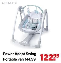 Aanbiedingen Ingenuity power adapt swing portable - Ingenuity - Geldig van 16/05/2022 tot 11/06/2022 bij Baby-Dump