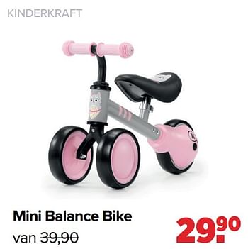 Aanbiedingen Kinderkraft mini balance bike - Kinderkraft - Geldig van 16/05/2022 tot 11/06/2022 bij Baby-Dump