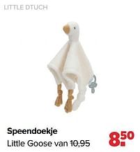 Aanbiedingen Little dtuch speendoekje little goose - Little Dutch - Geldig van 16/05/2022 tot 11/06/2022 bij Baby-Dump