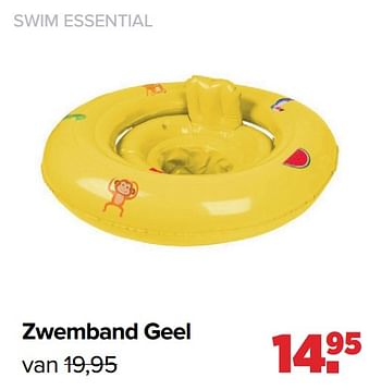 Aanbiedingen Swim essential zwemband geel - Swim Essentials - Geldig van 16/05/2022 tot 11/06/2022 bij Baby-Dump