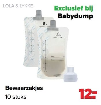 Aanbiedingen Bewaarzakjes - Lola &amp; Lykke - Geldig van 16/05/2022 tot 11/06/2022 bij Baby-Dump