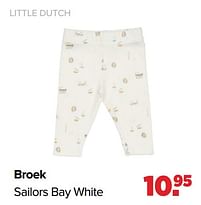 Aanbiedingen Broek sailors bay white - Little Dutch - Geldig van 16/05/2022 tot 11/06/2022 bij Baby-Dump