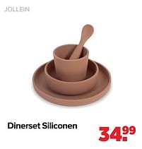 Aanbiedingen Dinerset siliconen - Jollein - Geldig van 16/05/2022 tot 11/06/2022 bij Baby-Dump