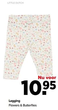 Aanbiedingen Legging flowers + butterflies - Little Dutch - Geldig van 16/05/2022 tot 11/06/2022 bij Baby-Dump