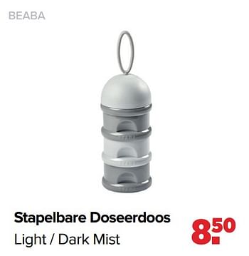 Aanbiedingen Stapelbare doseerdoos light - dark mist - Beaba - Geldig van 16/05/2022 tot 11/06/2022 bij Baby-Dump