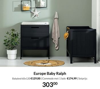 Aanbiedingen Europe baby ralph - Europe baby - Geldig van 17/05/2022 tot 13/06/2022 bij Babypark