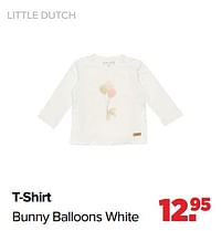 Aanbiedingen T-shirt bunny balloons white - Little Dutch - Geldig van 16/05/2022 tot 11/06/2022 bij Baby-Dump