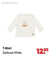 Aanbiedingen T-shirt sailboat white - Little Dutch - Geldig van 16/05/2022 tot 11/06/2022 bij Baby-Dump