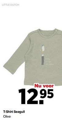 Aanbiedingen T-shirt seagull olive - Little Dutch - Geldig van 16/05/2022 tot 11/06/2022 bij Baby-Dump