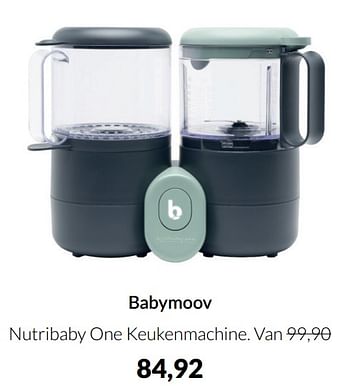 Aanbiedingen Babymoov nutribaby one keukenmachine - BabyMoov - Geldig van 17/05/2022 tot 13/06/2022 bij Babypark