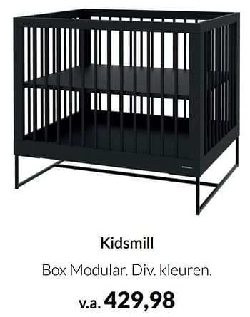 Aanbiedingen Kidsmill box modular - Kidsmill - Geldig van 17/05/2022 tot 13/06/2022 bij Babypark